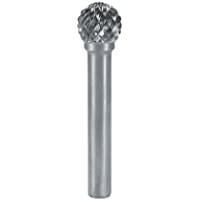 Ruko 116052 Fresas metal duro forma D - KUD esférica (3 x 38 mm)- Negro- 3 mm